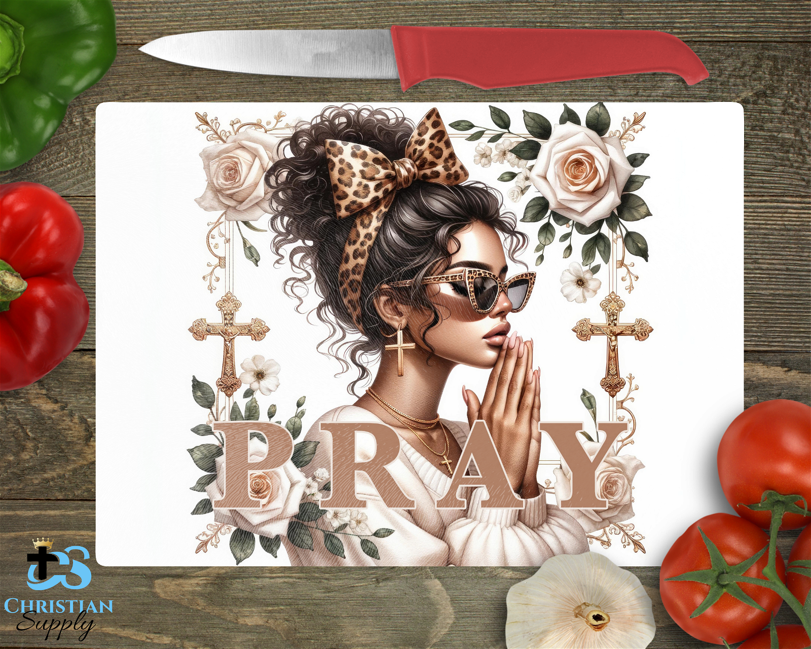 Pray Cutting Board - Christian Supply