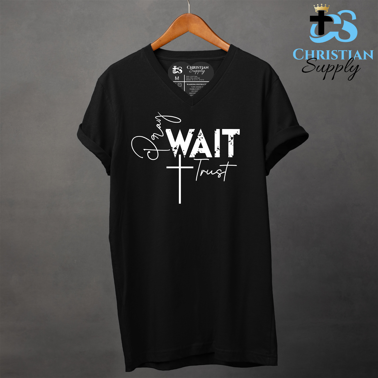 Pray Wait Trust Apparel - Christian Supply