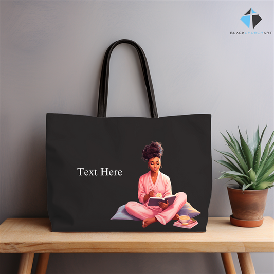 Relaxing Woman Tote Bag - Christian Supply