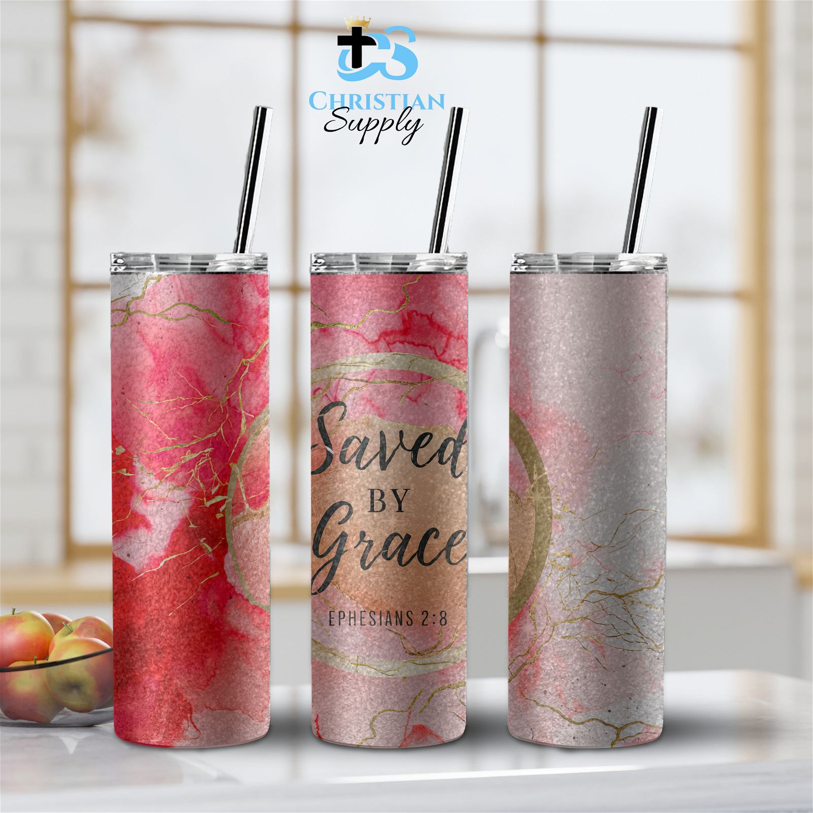 Saved by Grace Tumbler - Christian Supply