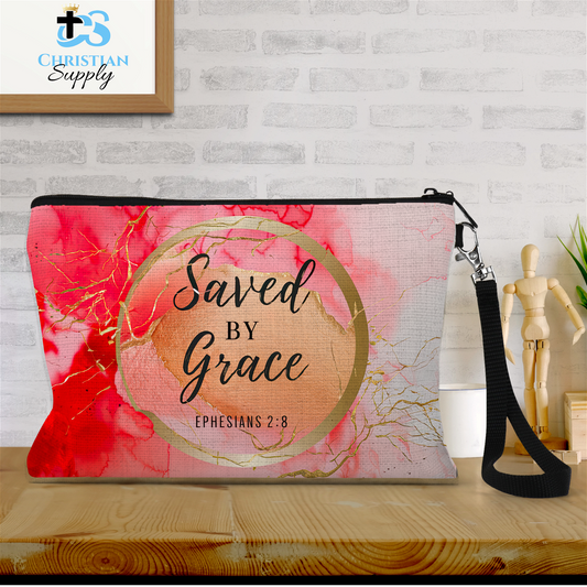 Saved by Grace Wristlet - Christian Supply