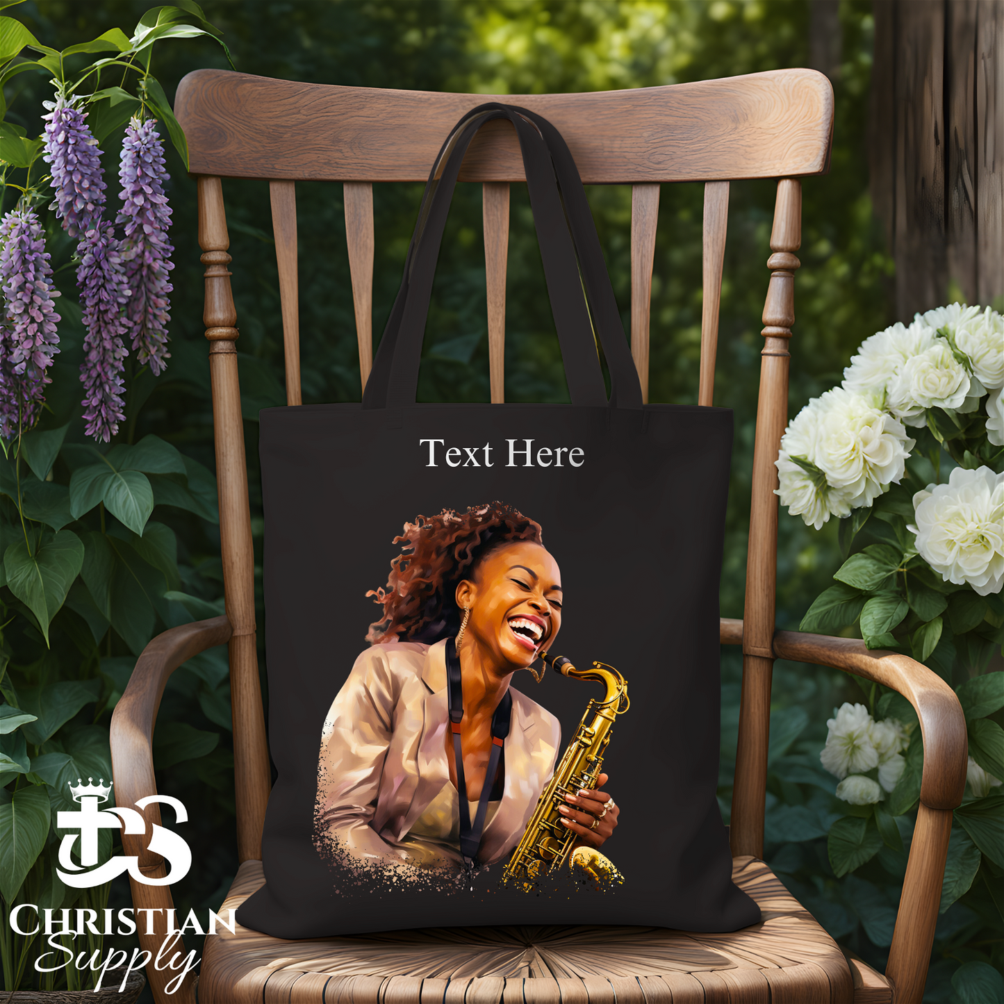 Saxophone 2 Tote Bag - Christian Supply