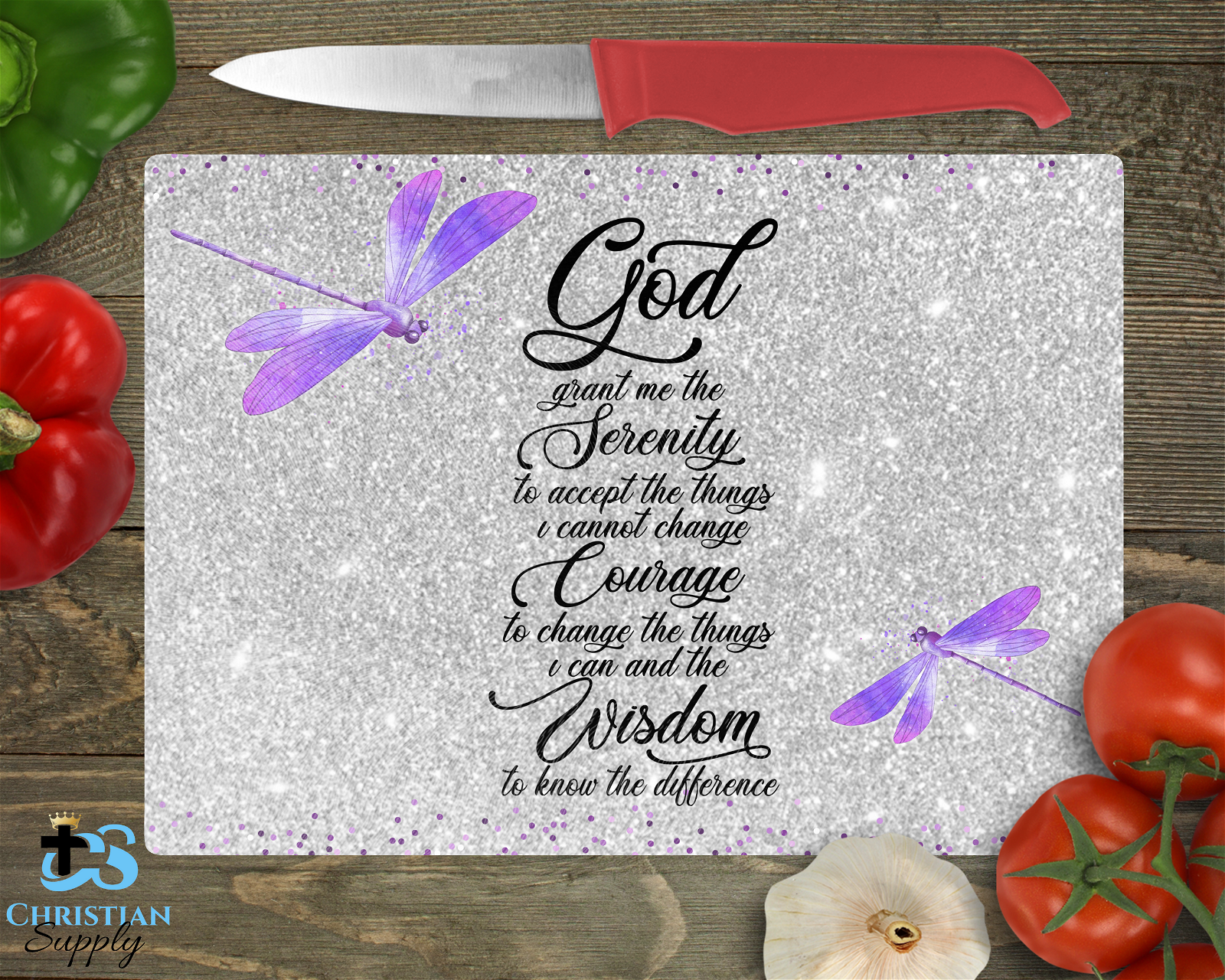 Serenity Prayer Cutting Board - Christian Supply