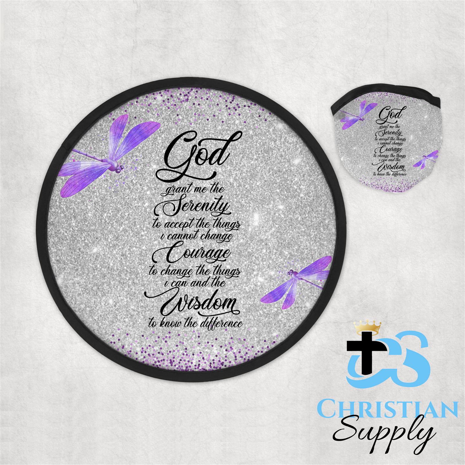 Serenity Prayer Foldable Fan - Christian Supply