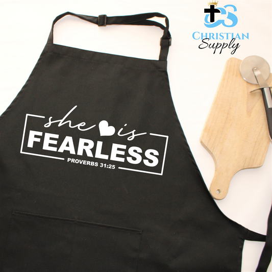 She is Fearless Apron - Christian Supply