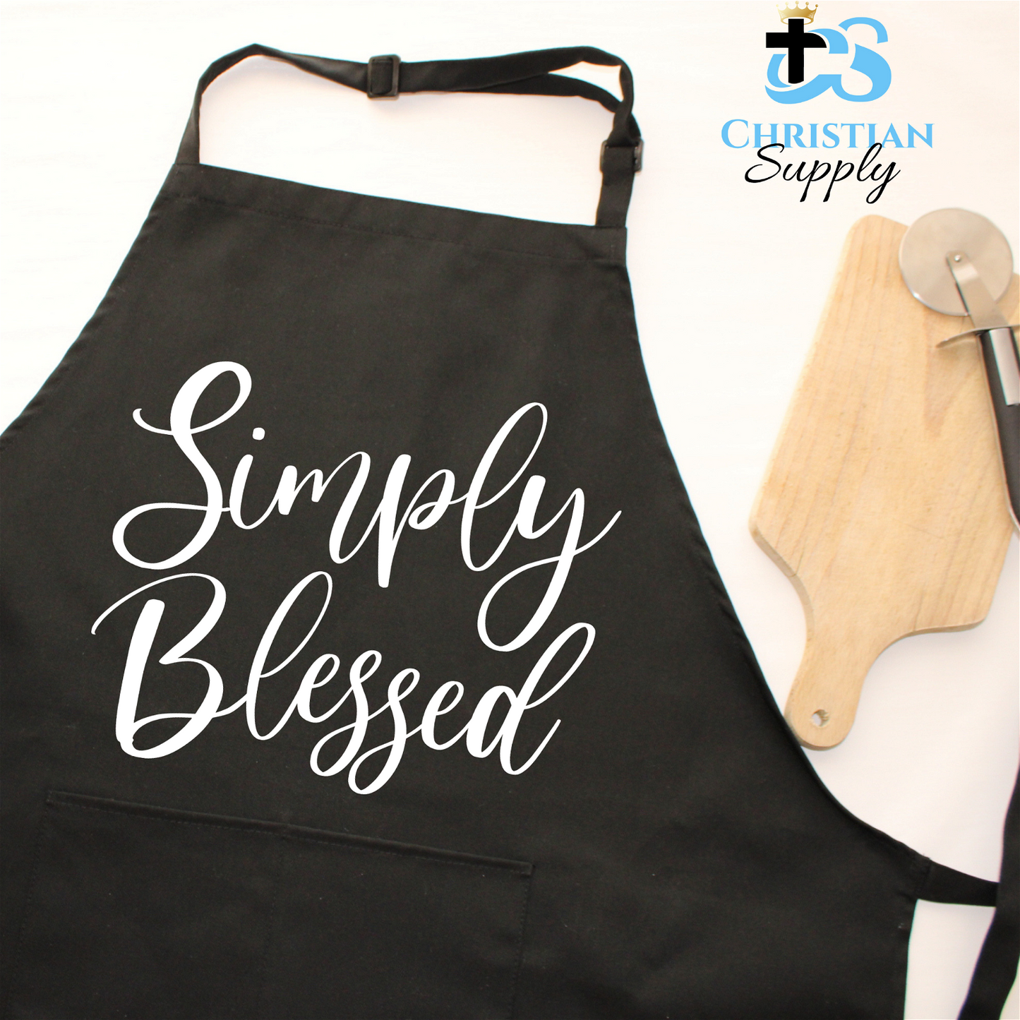 Simply Blessed Apron - Christian Supply