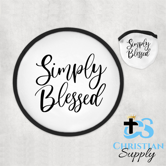 Simply Blessed Foldable Fan - Christian Supply