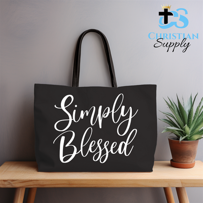 Simply Blessed Tote Bag - Christian Supply