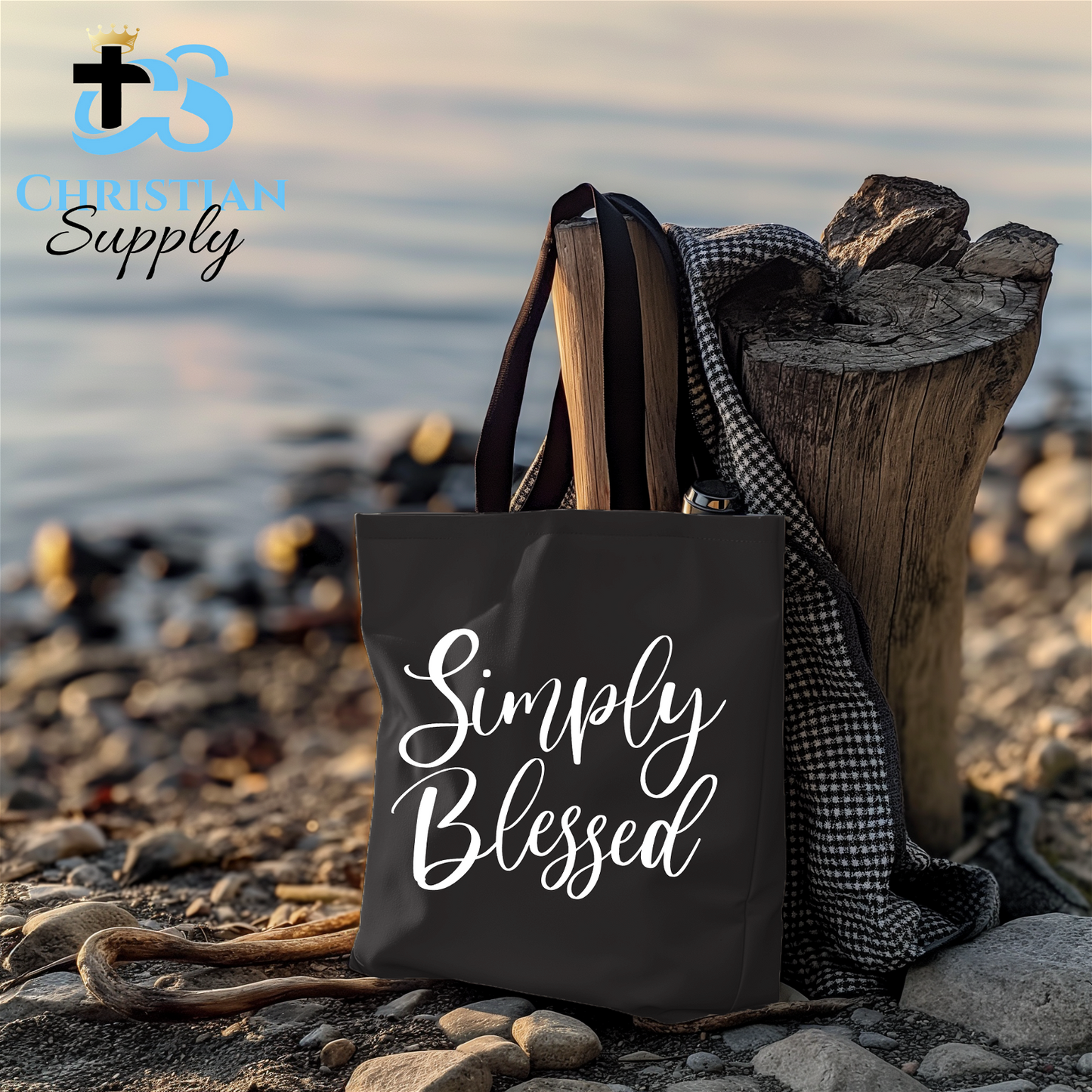 Simply Blessed Tote Bag - Christian Supply