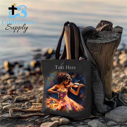 Violin Player Tote Bag - Christian Supply