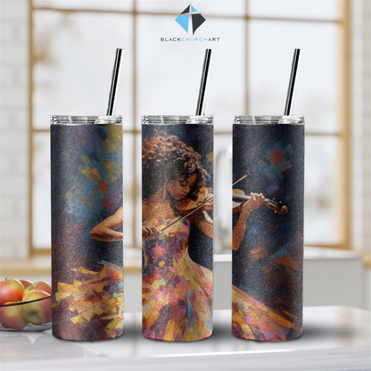 Violin Player Tumbler - Christian Supply