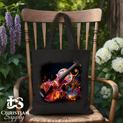 Violin Tote Bag - Christian Supply