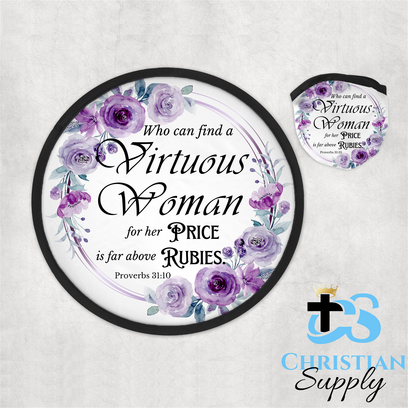 Virtuous Woman Foldable Fan - Christian Supply