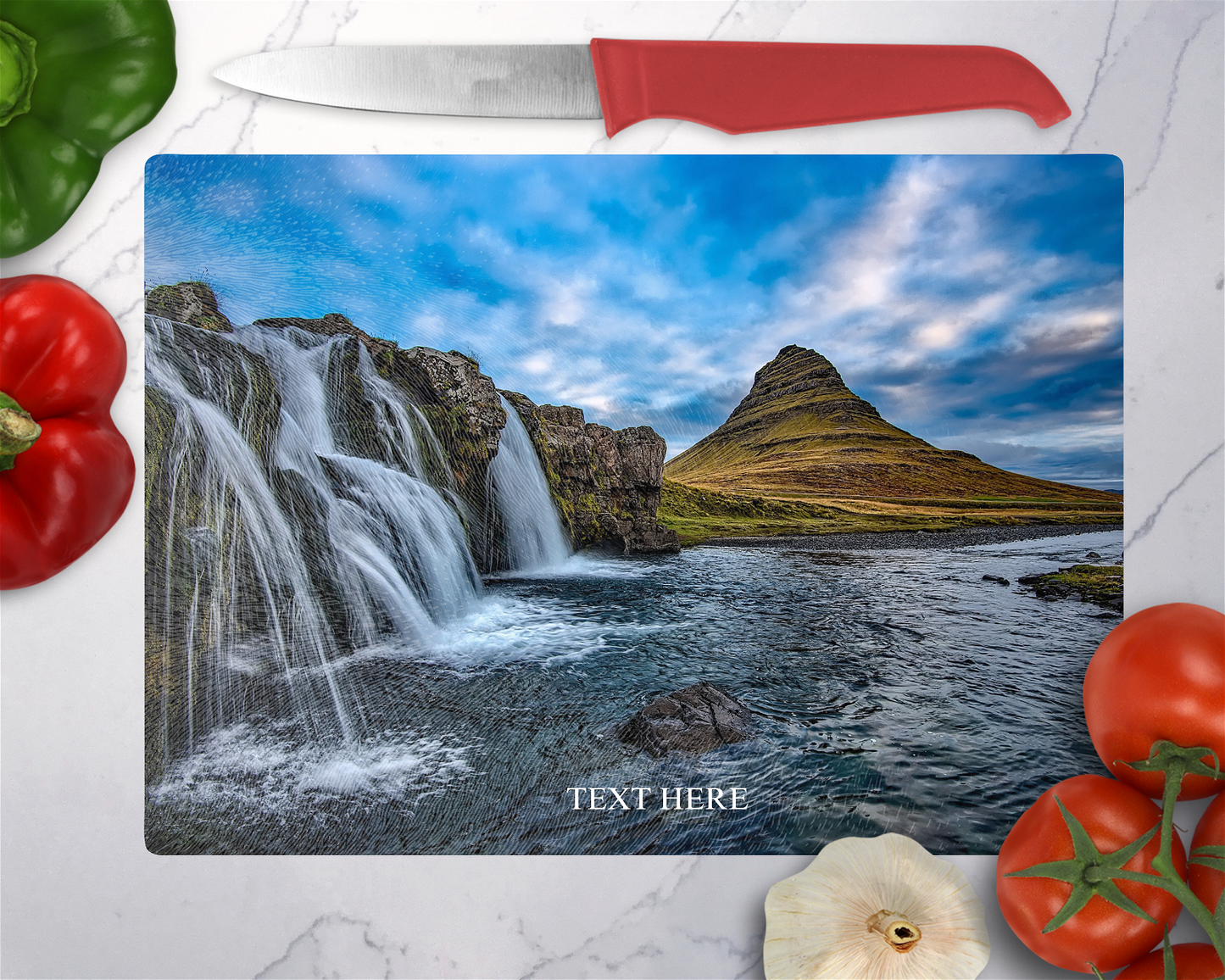 Waterfall 5 Cutting Board - Christian Supply