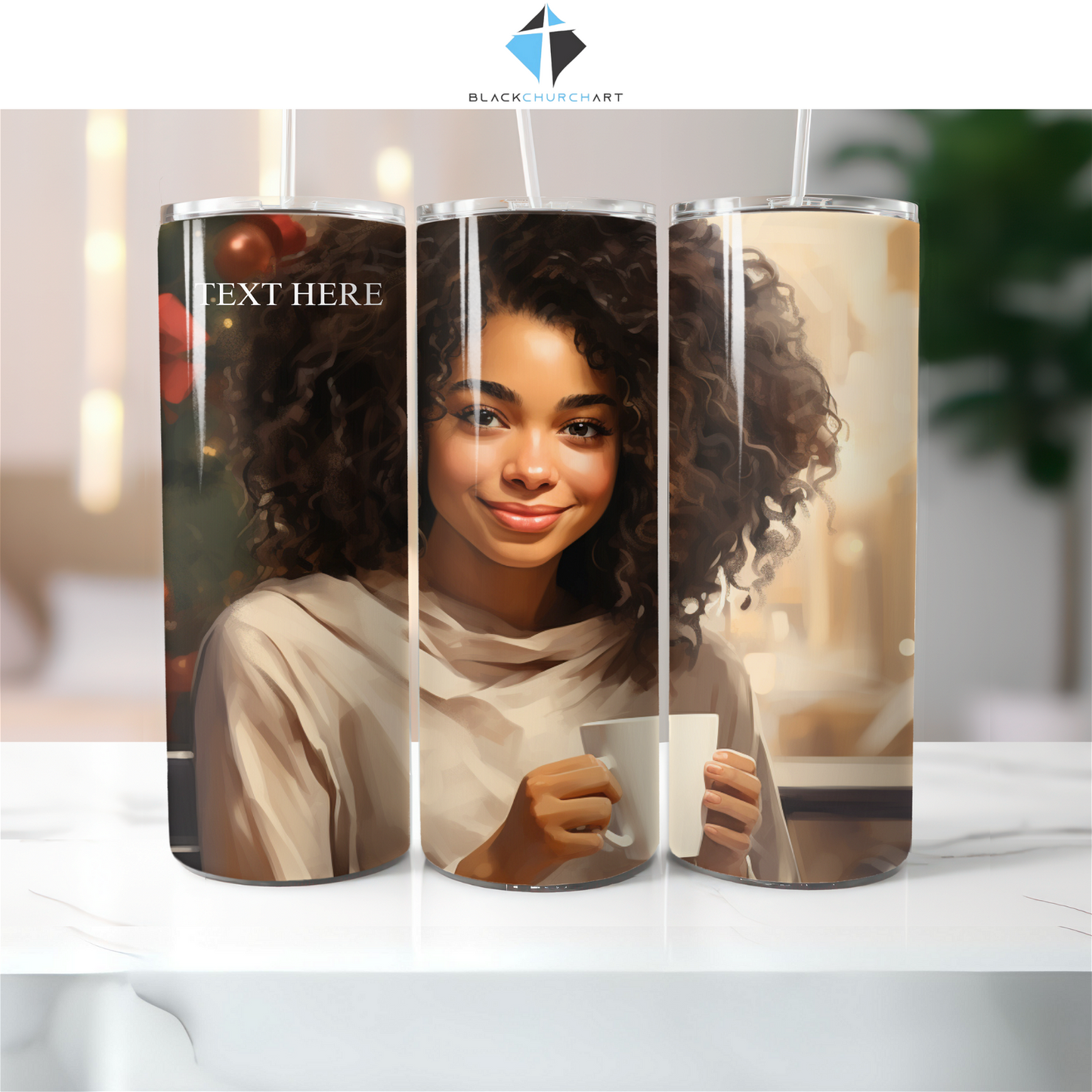 Woman Holding Mug Tumbler - Christian Supply