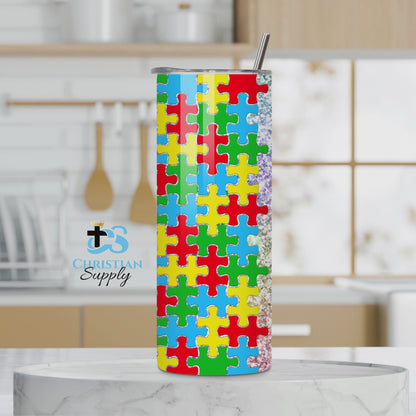 Different is Beautiful Autism Awareness Tumbler