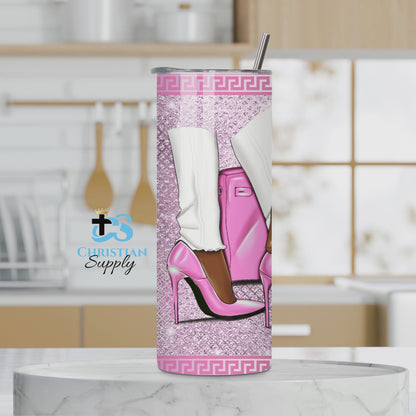 Keep Your Heels, Head, & Standards High Pink Heels Tumbler